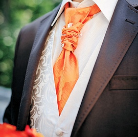 Hochzeitsanzugs - Orange