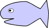 Fisch mit Auge seitlich