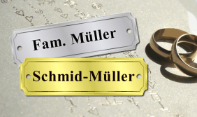 Schilder mit Namen